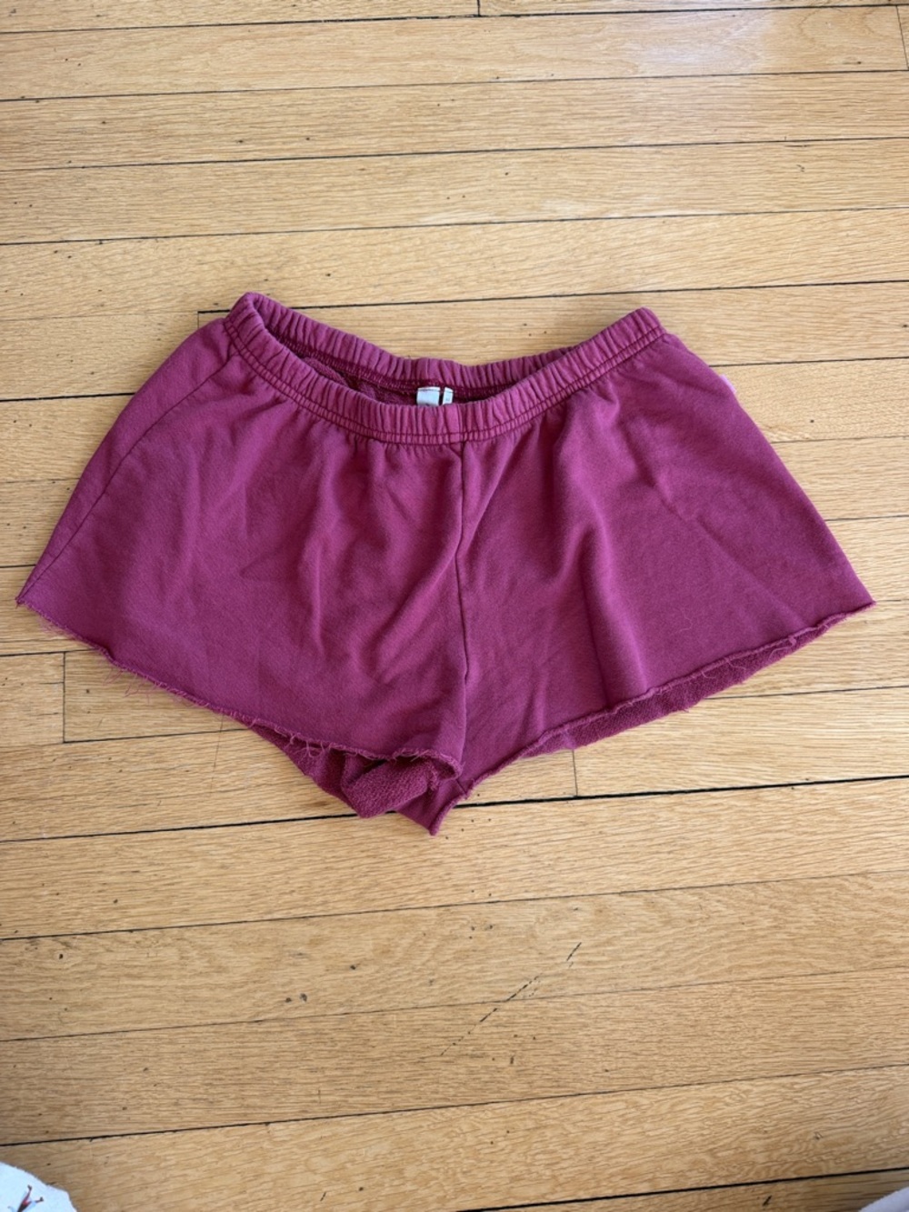 Urban Outfitters Maroon Ribbed Lounge Shorts